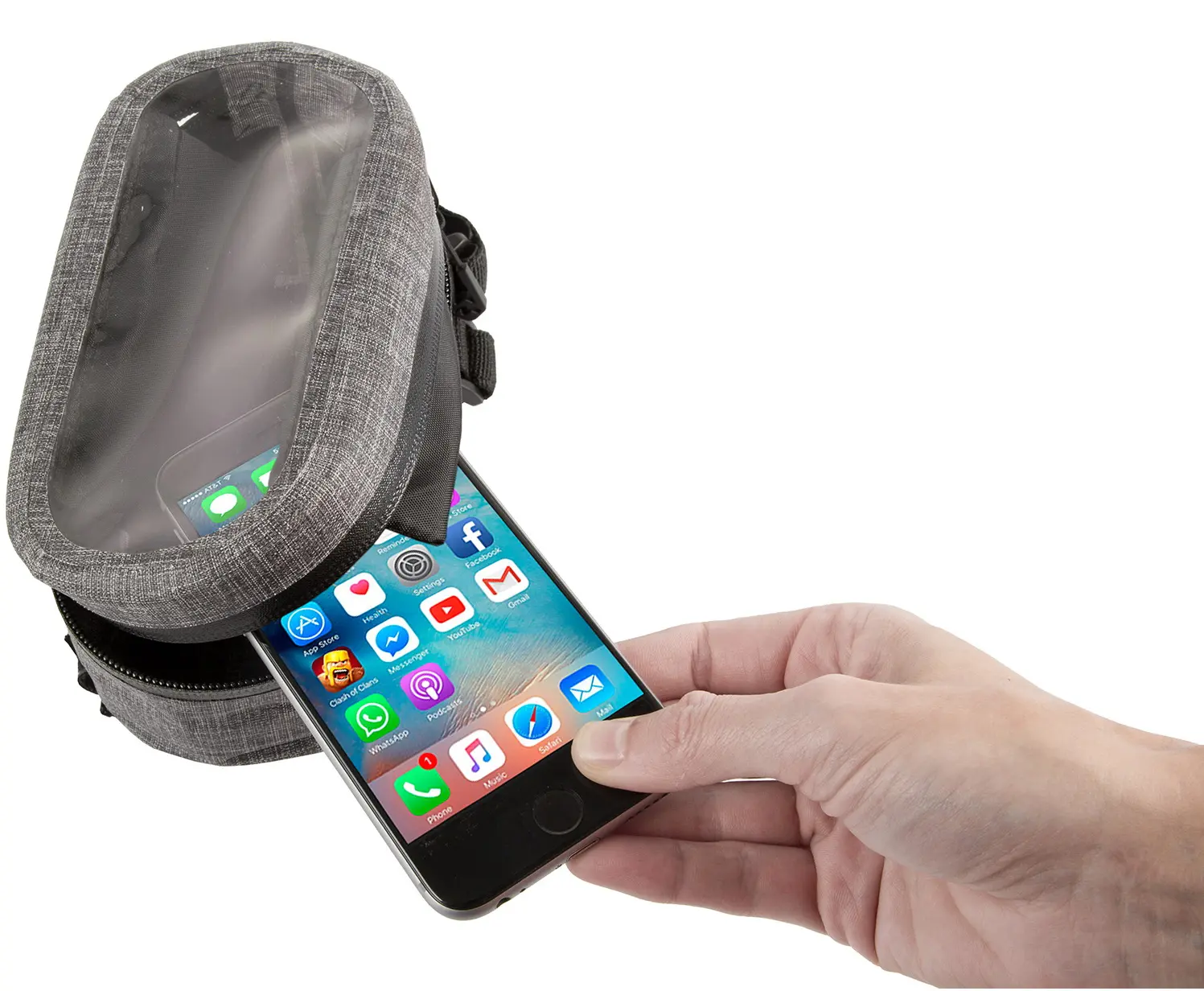 Geanta pentru bicicleta Messingschlager M-WAVE Top Top Tube (Grey)