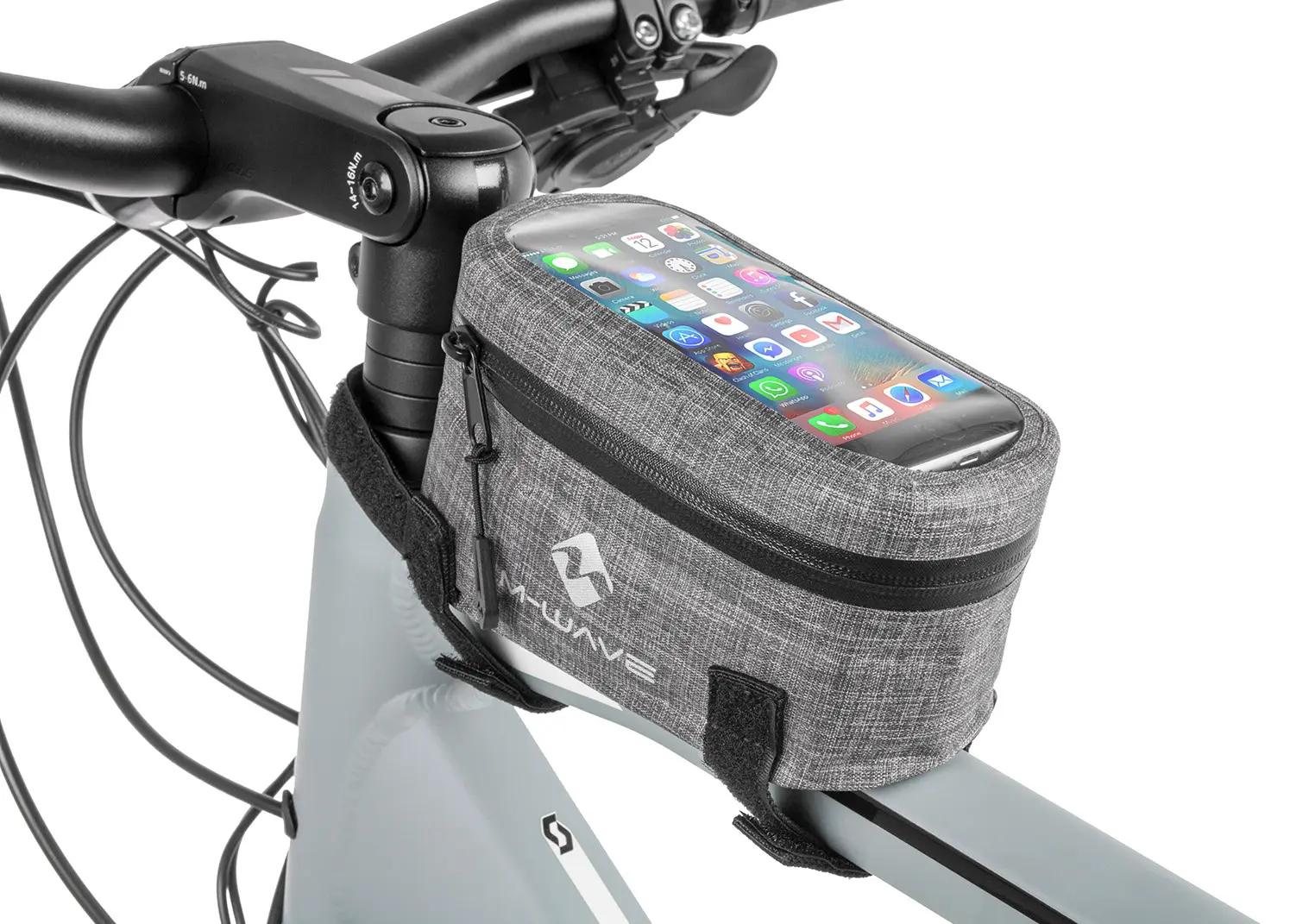 Geanta pentru bicicleta Messingschlager M-WAVE Top Top Tube (Grey)