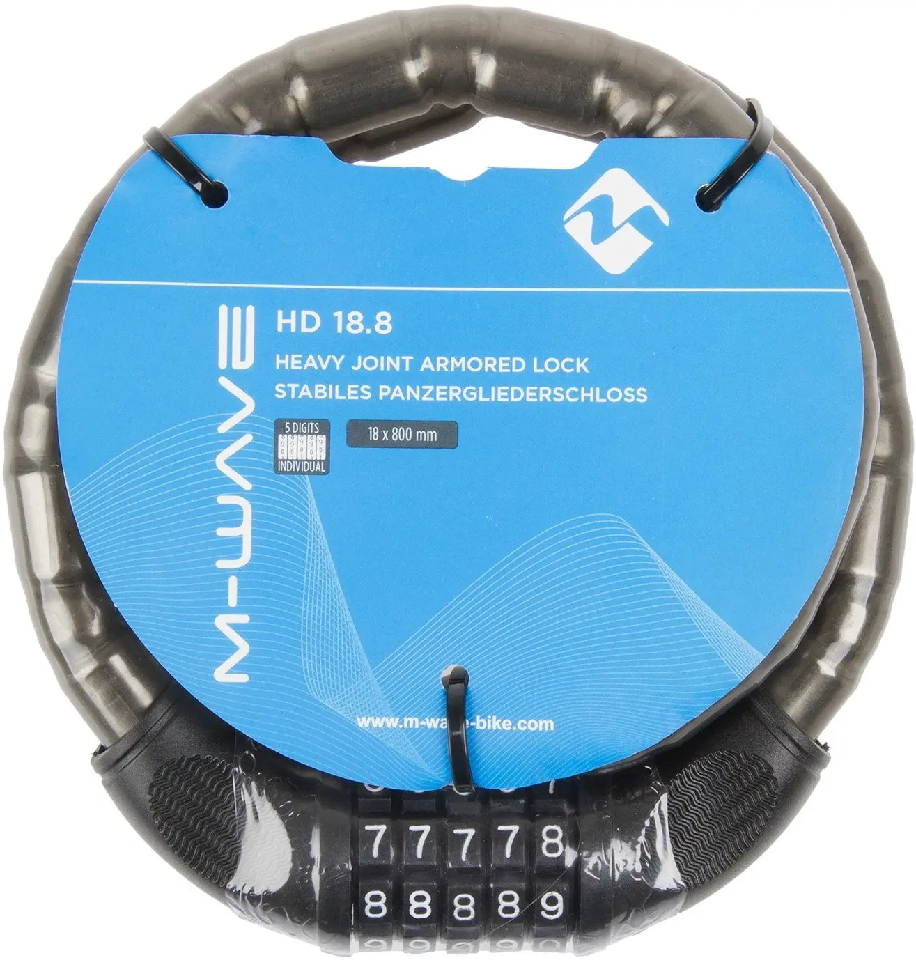 Замок велосипедный Messingschlager M-WAVE HD 18.8 (Black)