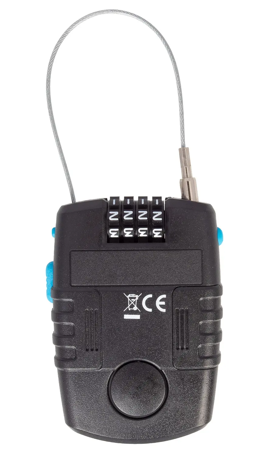 Замок велосипедный Messingschlager M-WAVE Lock N Roll Alarm (Black)