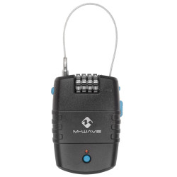 Lacat pentru bicicleta Messingschlager M-WAVE Lock N Roll Alarm (Black)