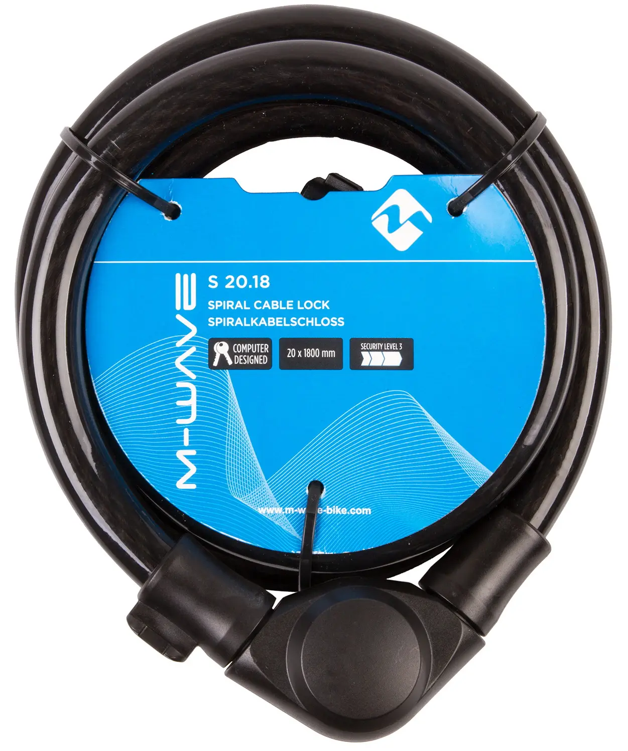 Lacat pentru bicicleta Messingschlager M-WAVE S 20.18 (Black)