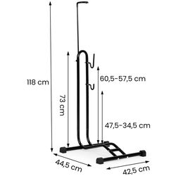 Suport pentru bicicletă 3în1 Modern Home PBRS002 (Black) Thumb