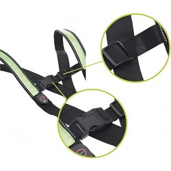 Vesta Newrban Led Reflective Vest (Black) Thumb
