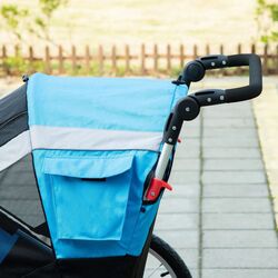 Прицеп велосипедный 2в1 PawHut D00-142LB (Black/Blue) Thumb