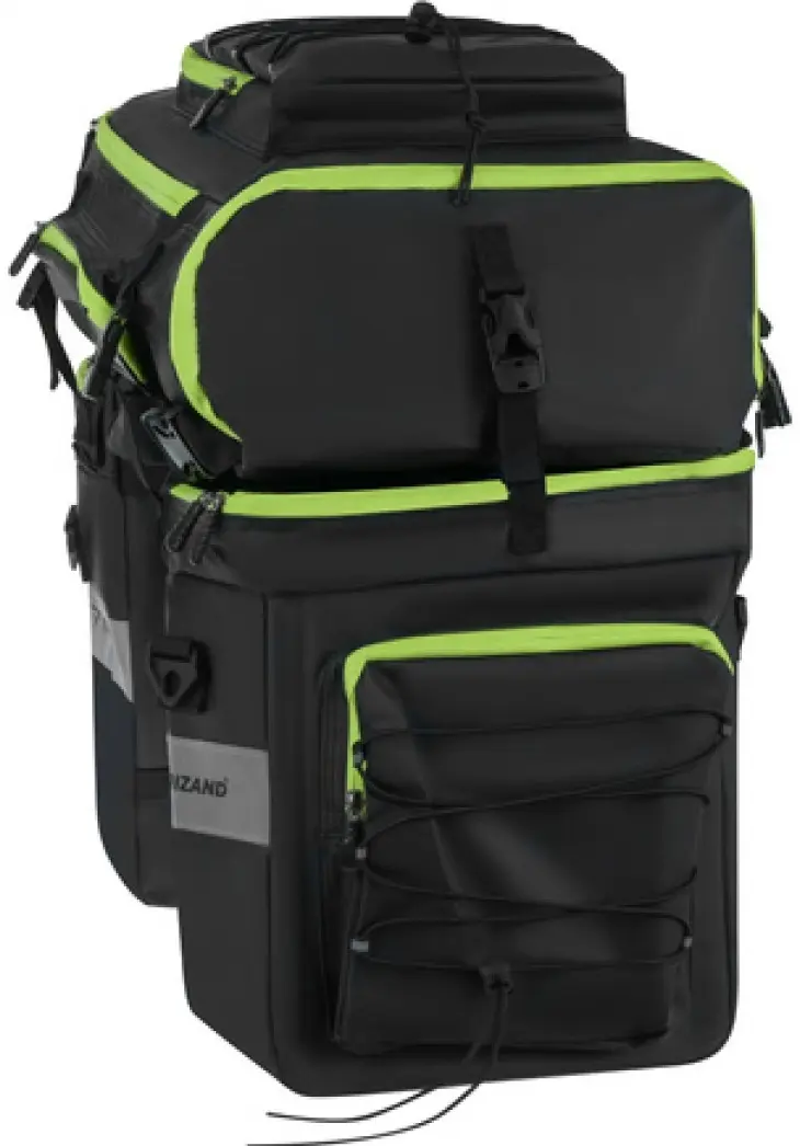 Geanta pentru bicicleta Trizand Freestyle 53L (Black/Green) - 3