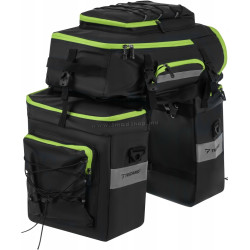 Geanta pentru bicicleta Trizand Freestyle 53L (Black/Green)