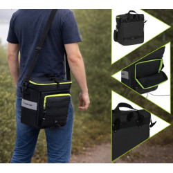 Geanta pentru bicicleta Trizand Freestyle 53L (Black/Green) Thumb