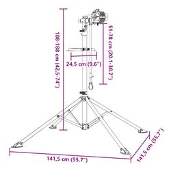 Suport de podea pentru biciclete VidaXL 4005552 (Black/Blue) Thumb