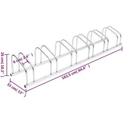 Стойка для велосипедов VidaXL 154421 (Silver) Thumb