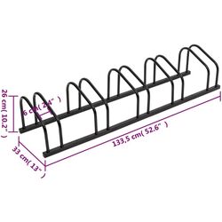 Suport pentru biciclete VidaXL 154425 (Black) Thumb