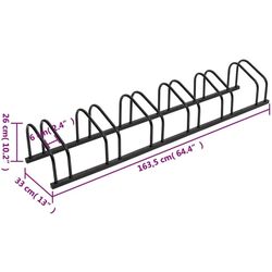 Suport pentru biciclete VidaXL 154426 (Black) Thumb