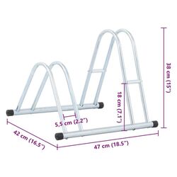 Suport pentru biciclete VidaXL 4005565 (Silver) Thumb