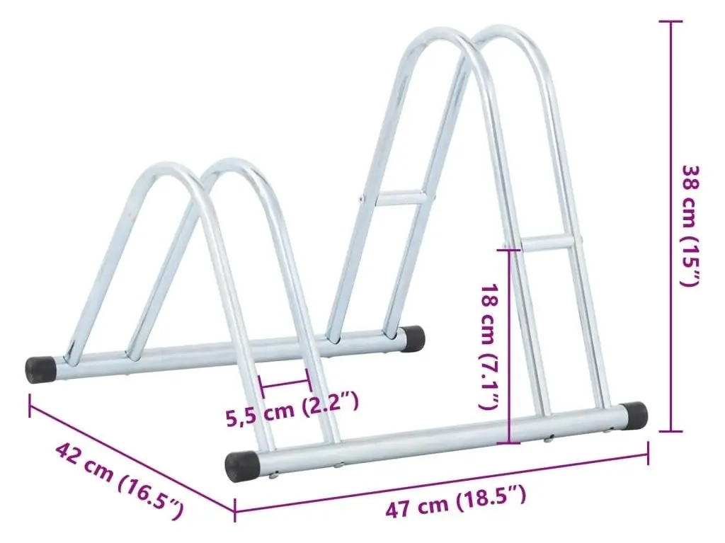 Suport pentru biciclete VidaXL 4005565 (Silver)