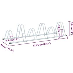 Suport pentru biciclete VidaXL 4005567 (Silver) Thumb