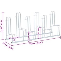 Стойка для велосипедов VidaXL 4005572 (Silver) Thumb