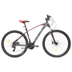 Bicicleta Crosser Lava 29 18 21S Shimano + Hydr Logan (Black/Red)