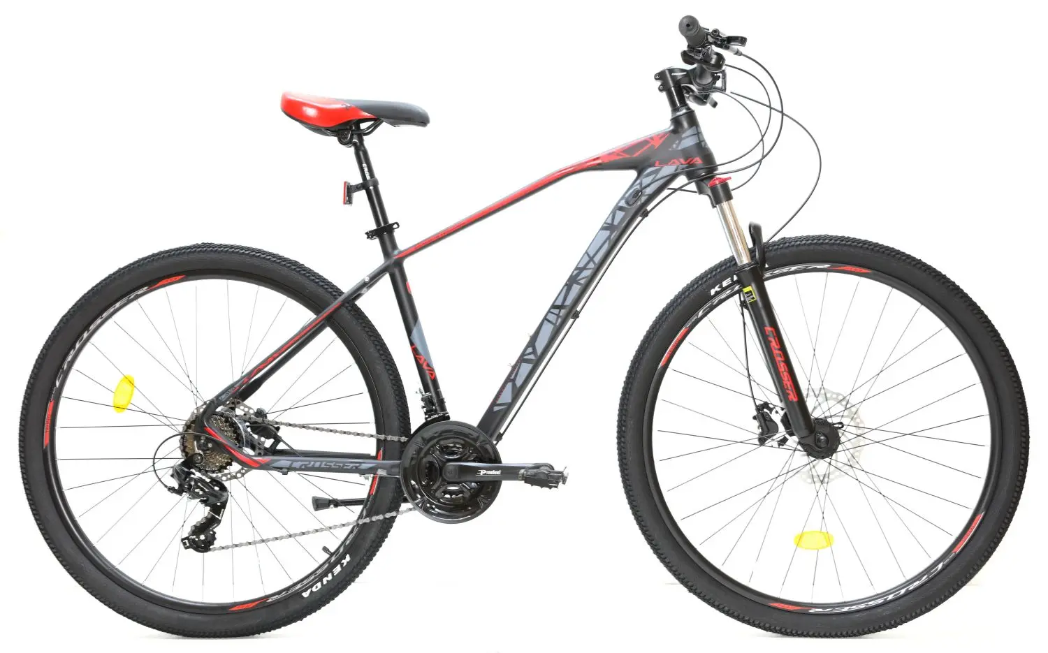 Bicicleta Crosser Lava 29 18 21S Shimano + Hydr Logan (Black/Red)