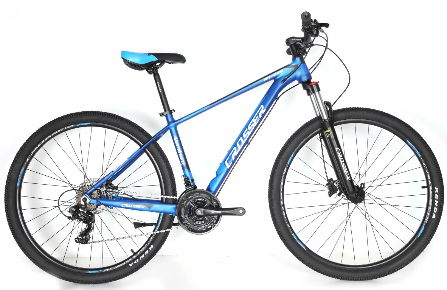 Велосипед Crosser MT-036 29 17 21S Shimano + Hydr Logan (Black/Blue)