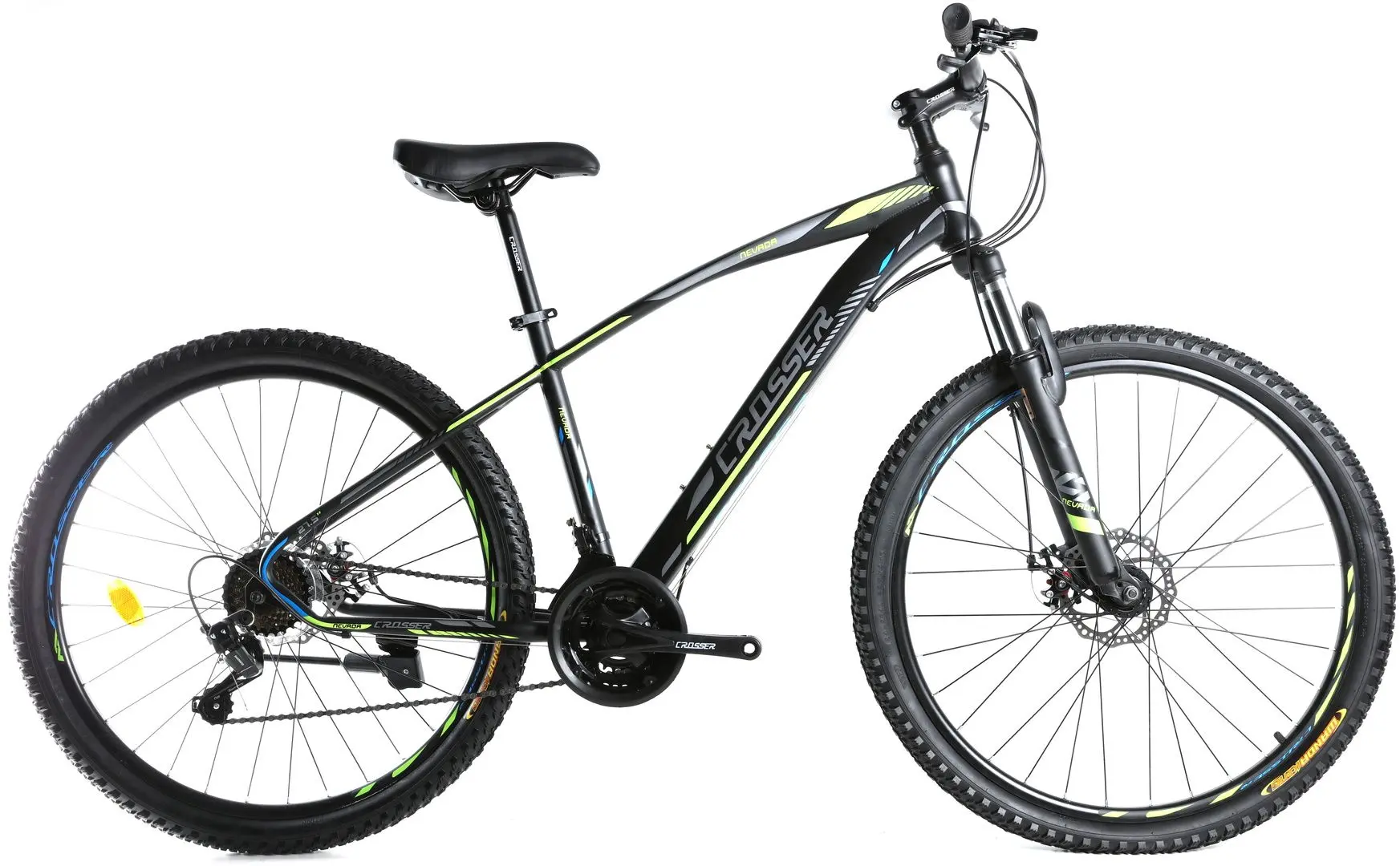 Bicicleta Crosser Nevada 27.5 GD-SKD (Black/Green)