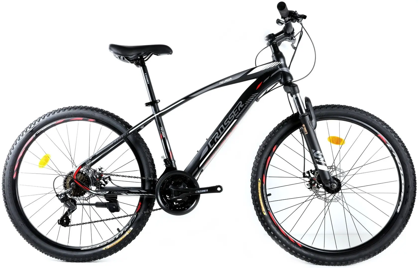 Bicicleta Crosser Nevada 27.5 GD-SKD (Black/White)