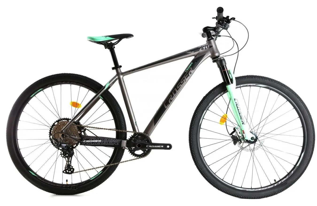 Велосипед Crosser Solo 29 19 21S Shimano + Hydr Logan (Gray/Green)