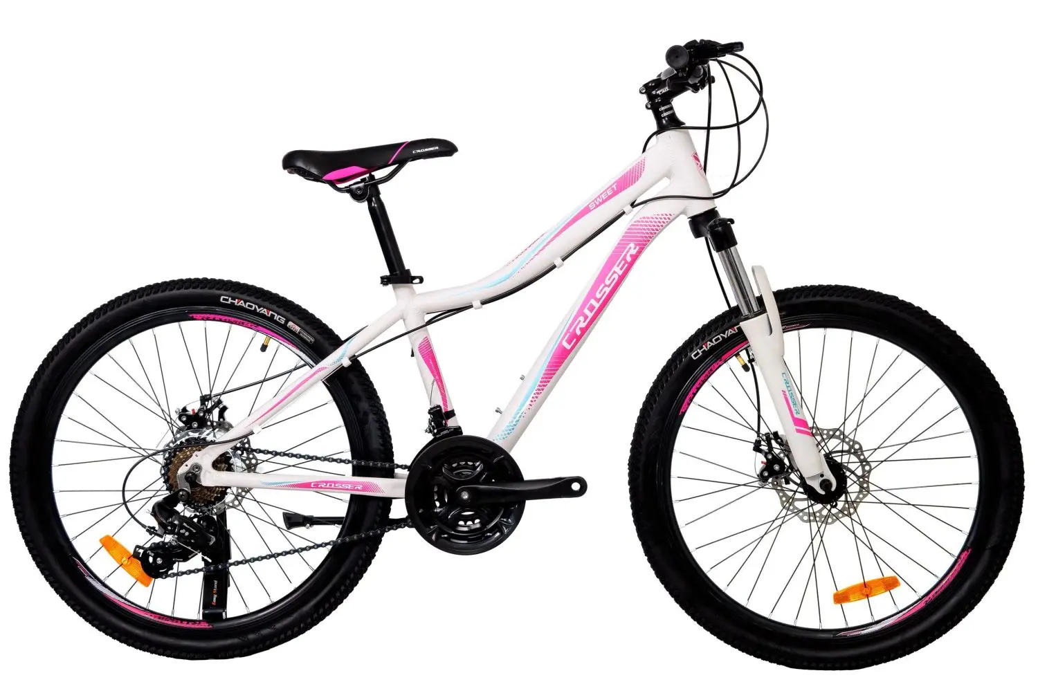 Bicicleta Crosser Sweet 26 16 (White/Pink)