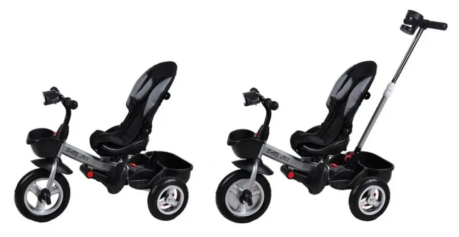 Трехколесный велосипед 4в1 BicyStar Baby Lux (Gray) - 5