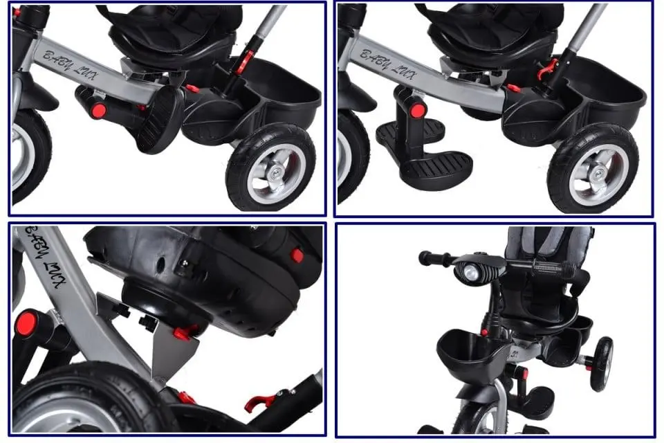 Трехколесный велосипед 4в1 BicyStar Baby Lux (Gray) - 2