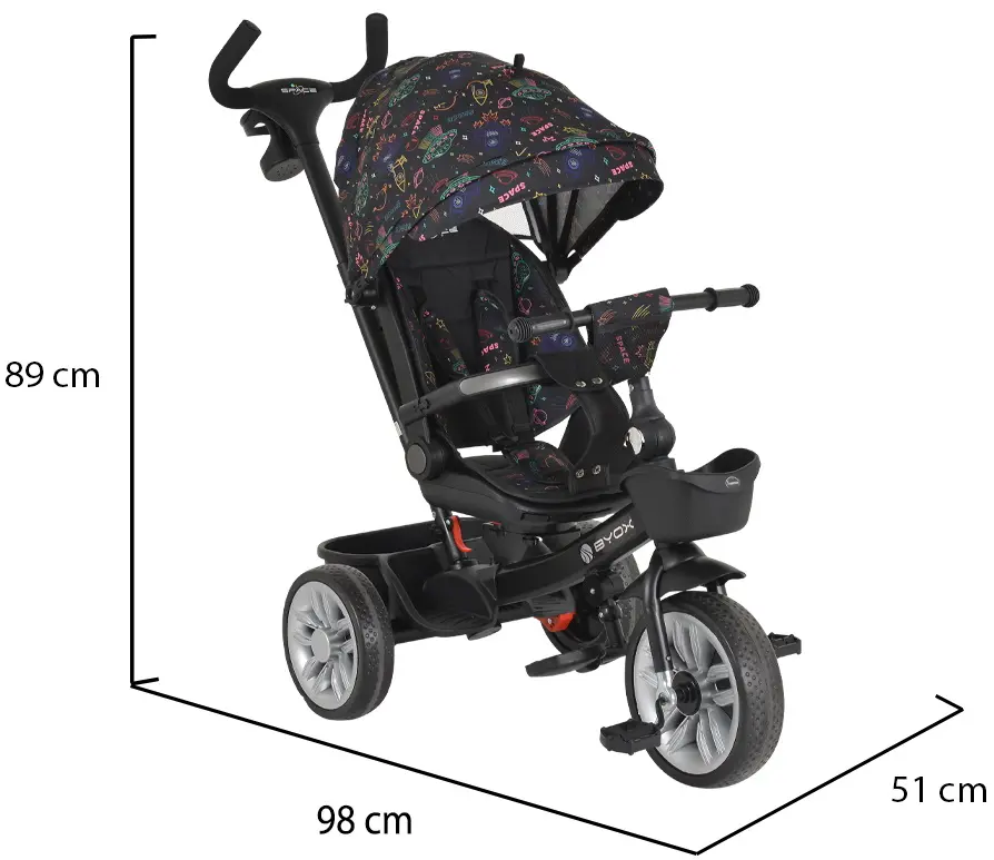 Tricicleta Byox Space (Black)