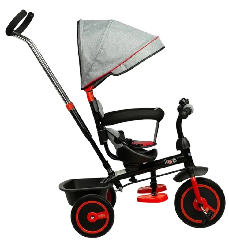 Tricicleta Caretero Buzz (Red/Grey/Black) - 5