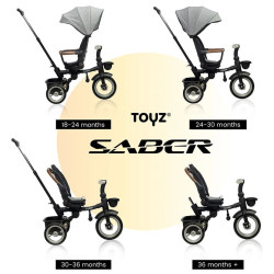 Tricicleta Caretero Saber (Black/Red) Thumb