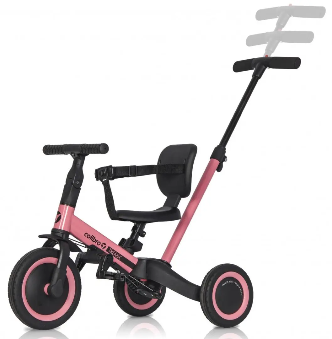 Tricicleta 6in1 Colibro Tremix Up (Rose) - 2