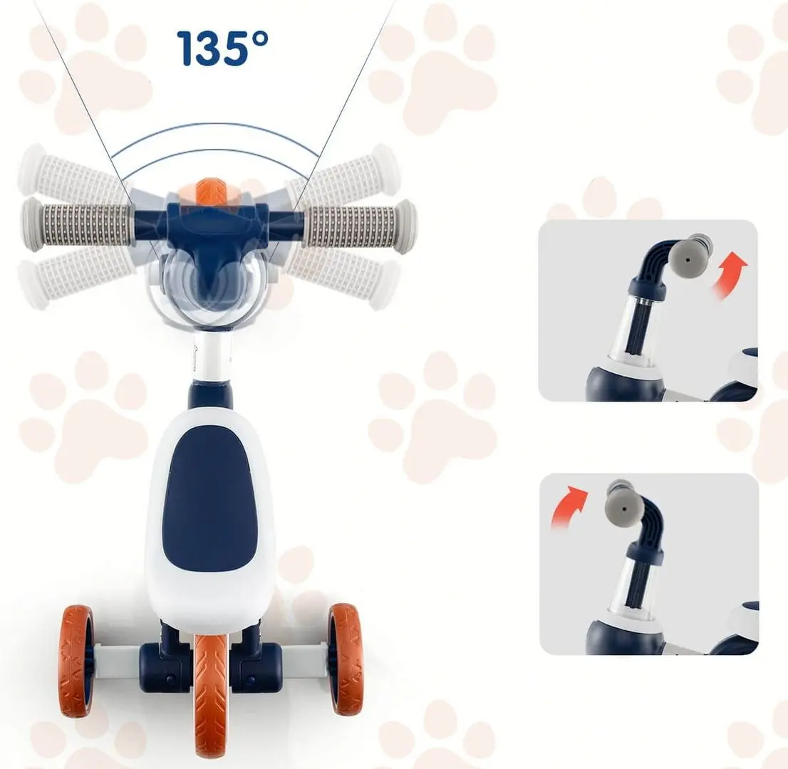 Tricicleta 4in1 Costway TS10070NY (Navy Blue)