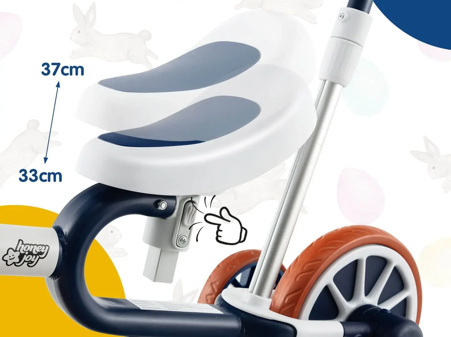 Tricicleta 4in1 Costway TS10070NY (Navy Blue)