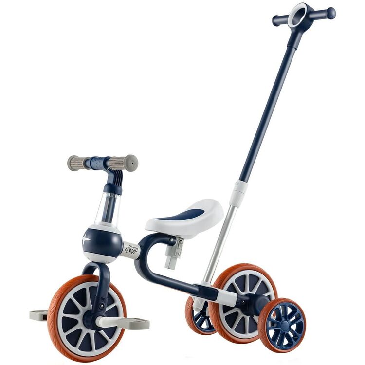 Трехколесный велосипед 4в1 Costway TS10070NY (Navy Blue)