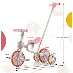 Tricicleta 4in1 Costway TS10070PI (Pink) Thumb