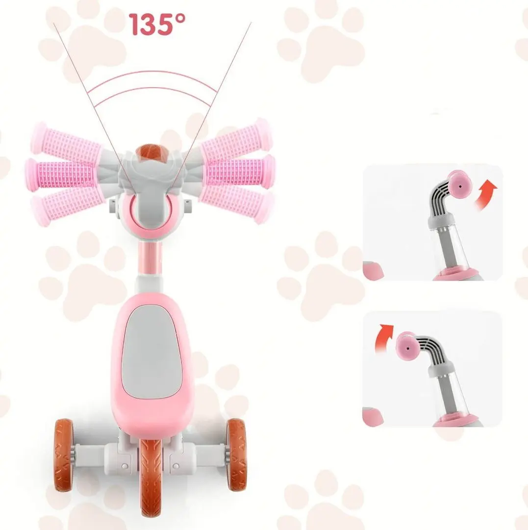 Tricicleta 4in1 Costway TS10070PI (Pink)