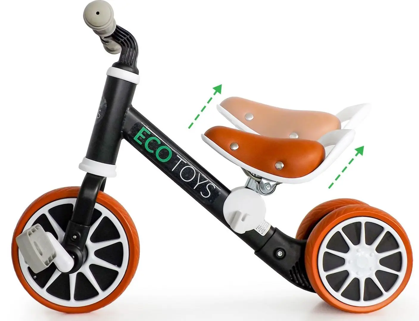 Трехколесный велосипед 2в1 Ecotoys LC-V1307 (Black) - 7