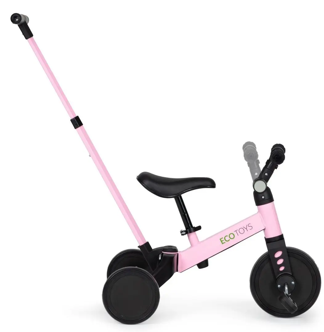 Трехколесный велосипед 2в1 Ecotoys YM-BT-6 (Pink) - 4