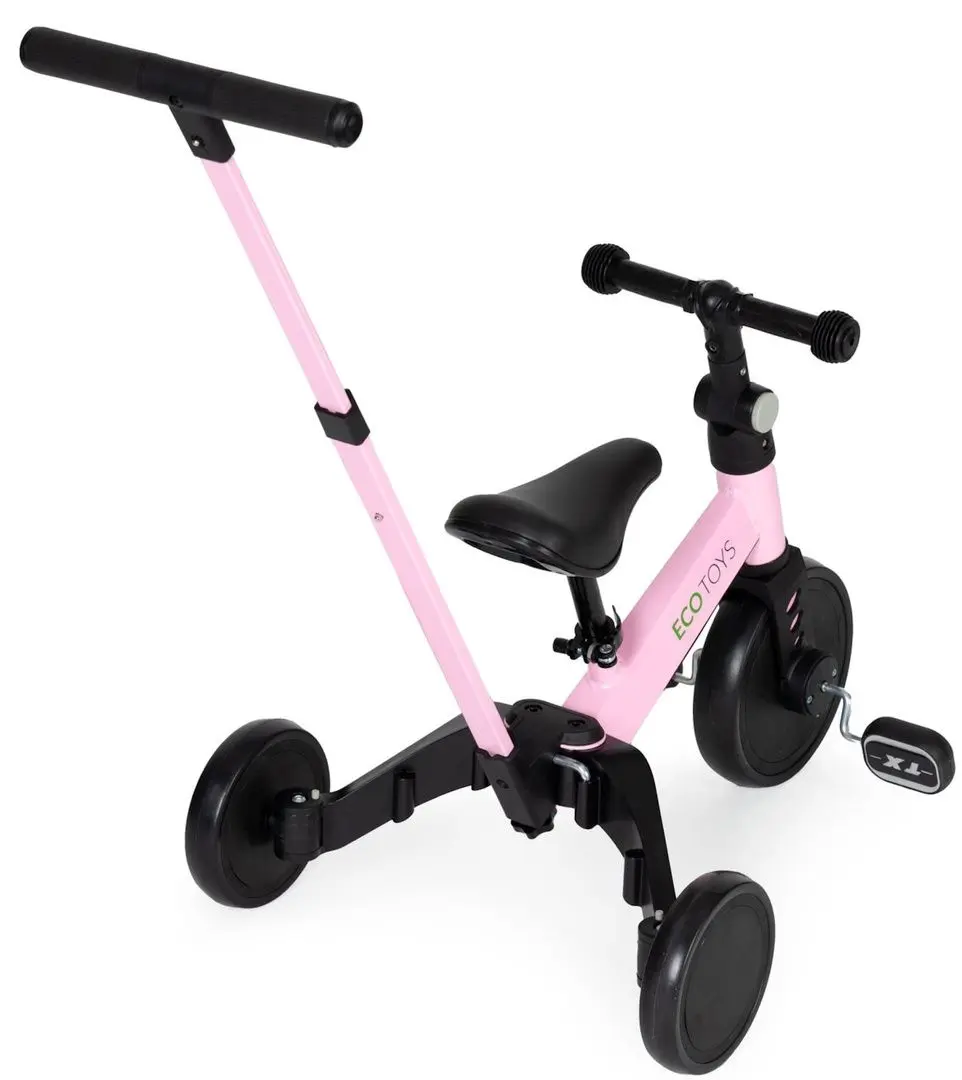 Трехколесный велосипед 2в1 Ecotoys YM-BT-6 (Pink) - 5