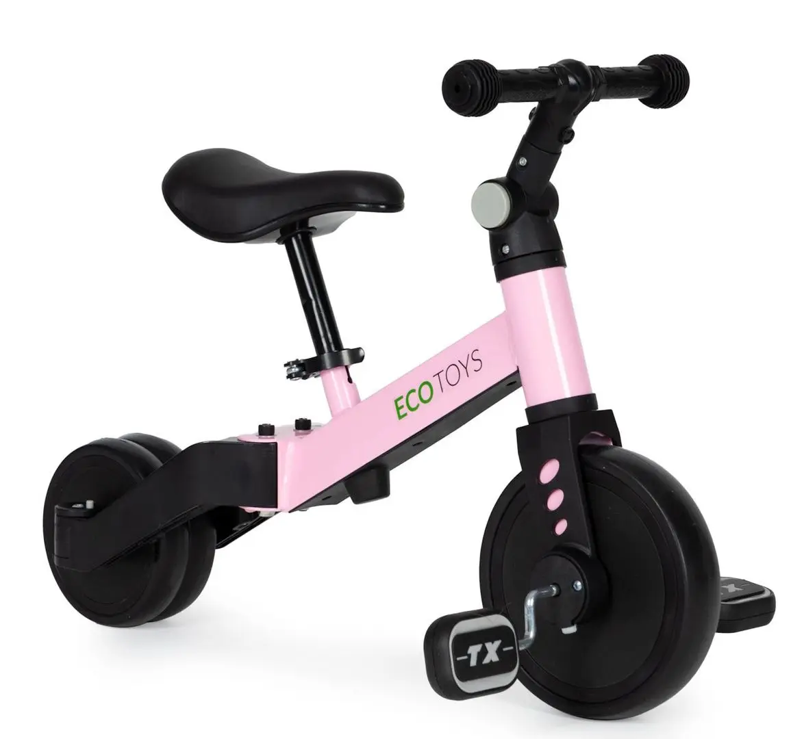 Трехколесный велосипед 2в1 Ecotoys YM-BT-6 (Pink) - 6