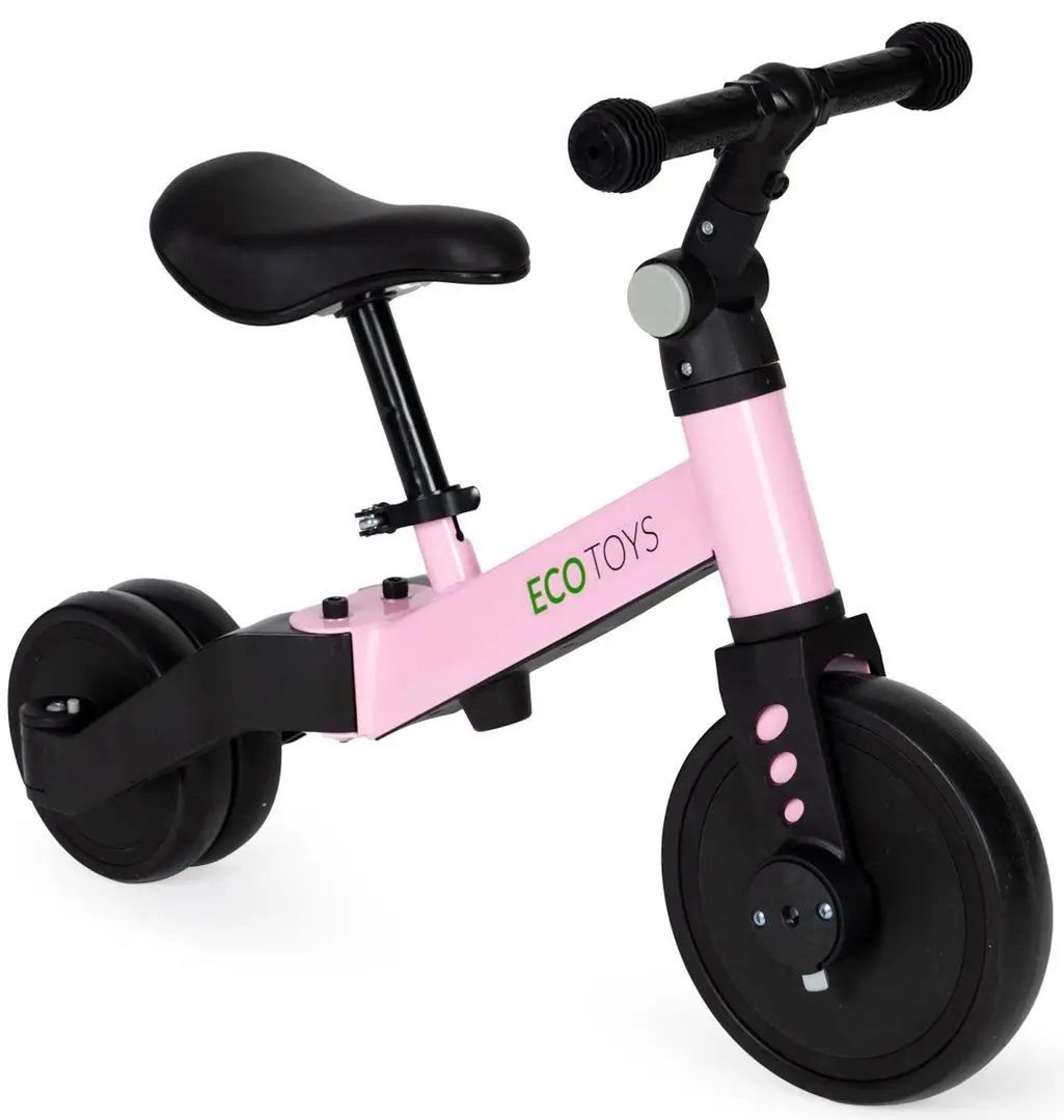 Трехколесный велосипед 2в1 Ecotoys YM-BT-6 (Pink) - 7