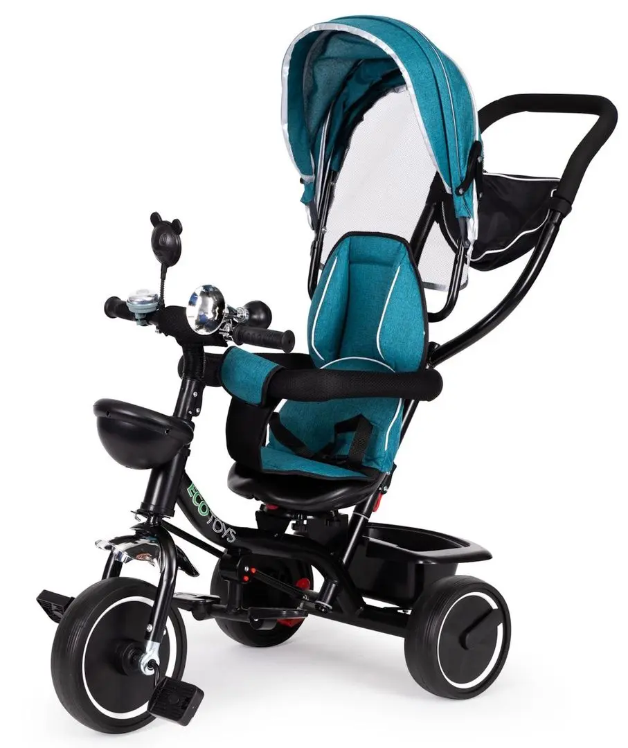 Tricicleta Ecotoys JM-066-9 (Green/Blue) - 2