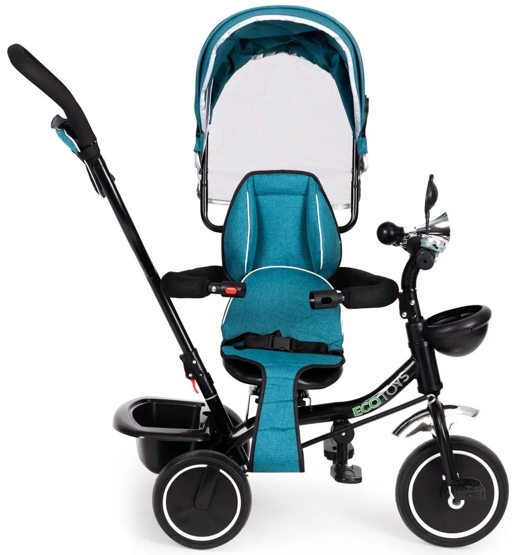Tricicleta Ecotoys JM-066-9 (Green/Blue) - 3