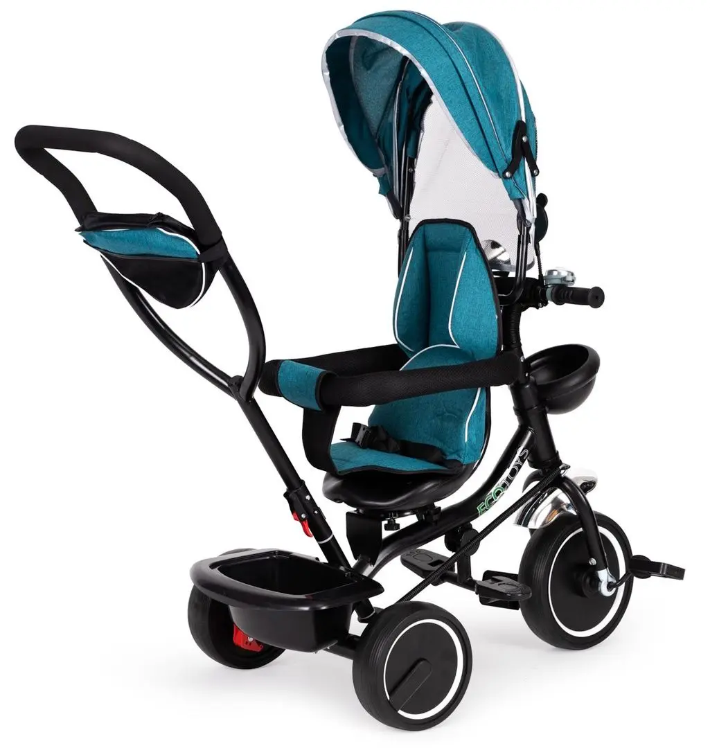 Tricicleta Ecotoys JM-066-9 (Green/Blue) - 4