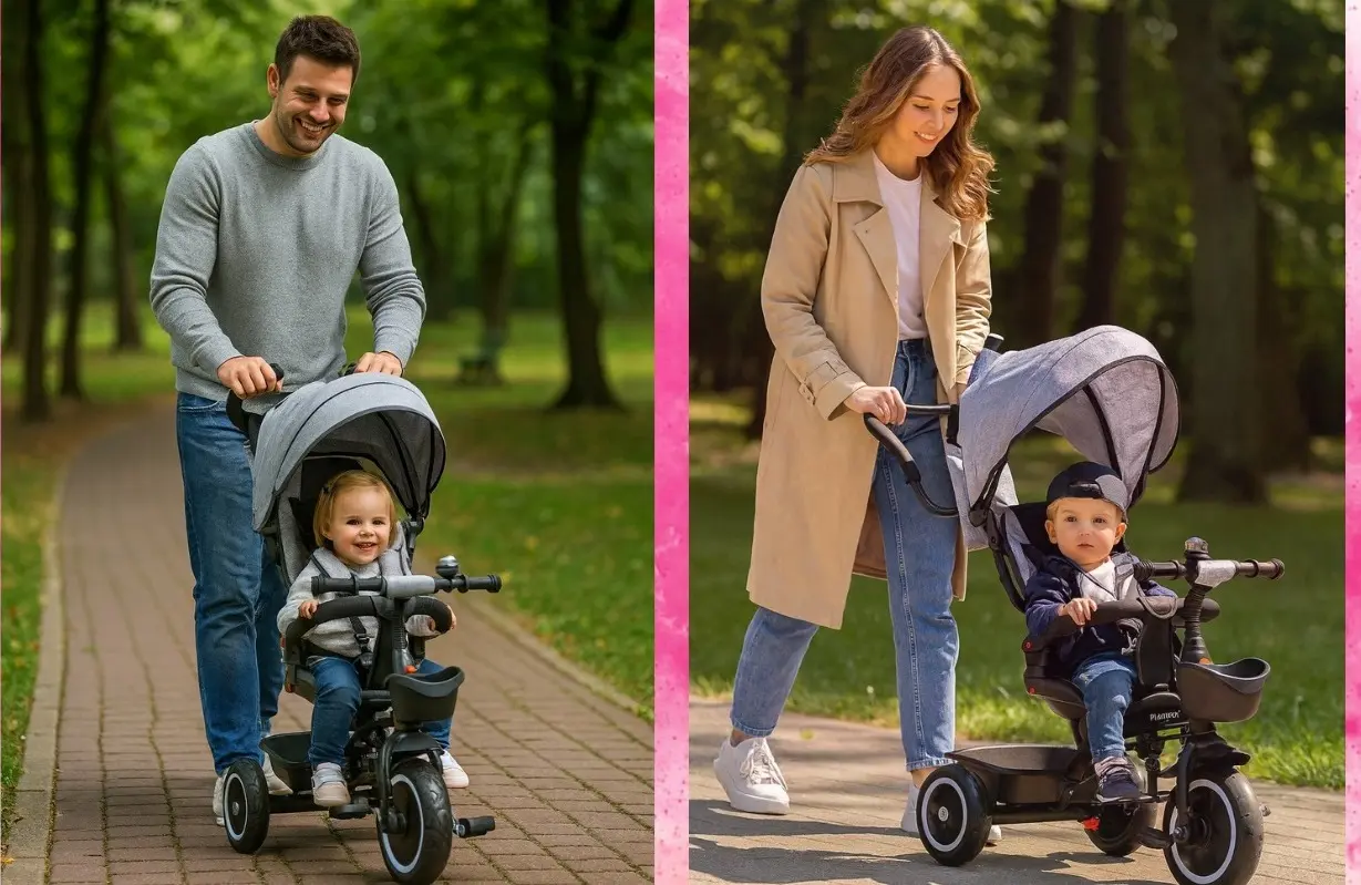 Трехколесный велосипед Funfit Kids Zippy (Grey) - 11