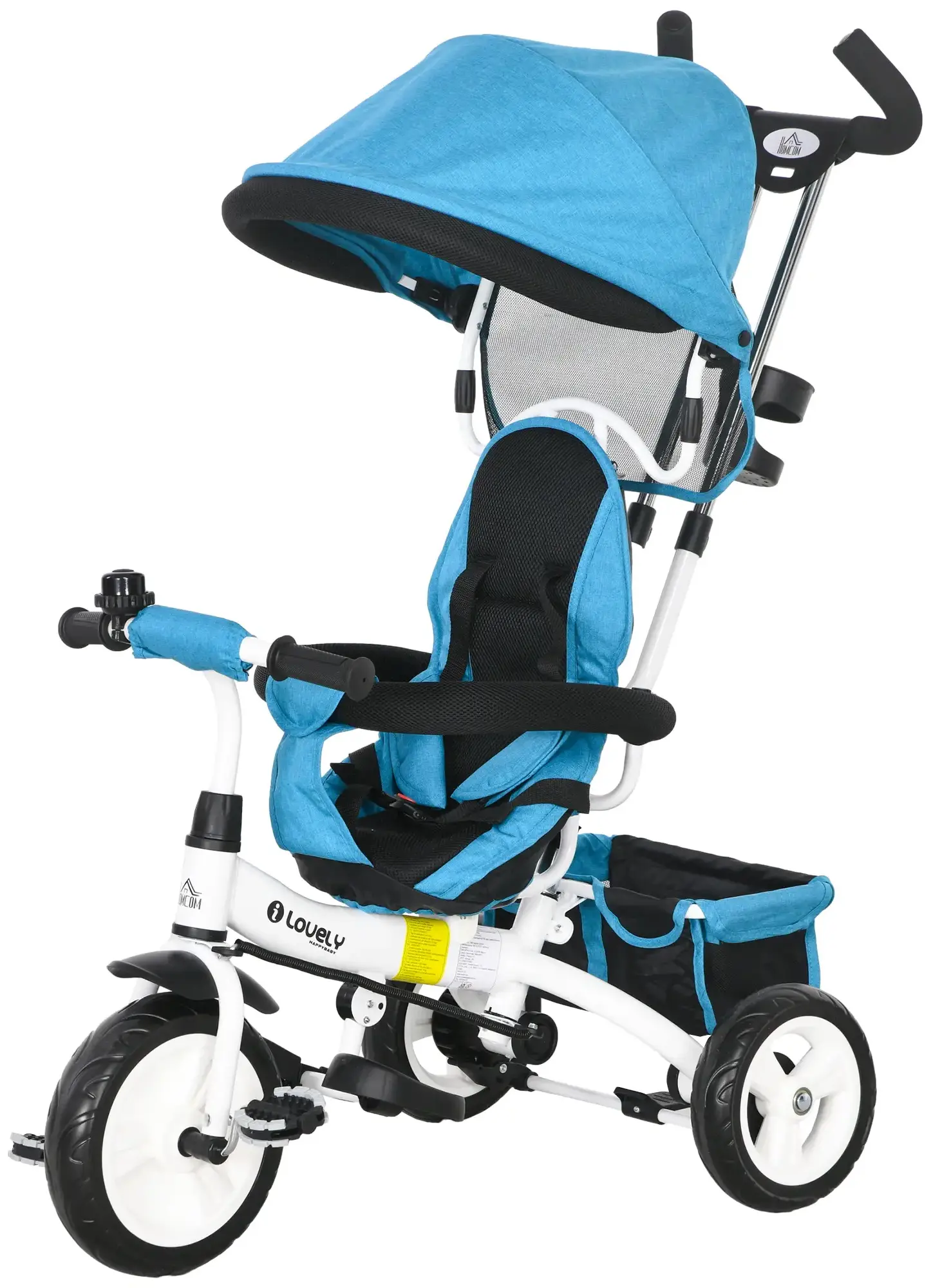 Трехколесный велосипед Homcom 370-026V00BU (Blue/White) - 2