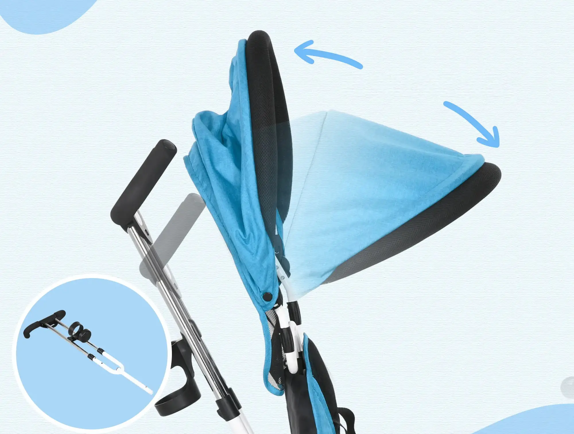 Трехколесный велосипед Homcom 370-026V00BU (Blue/White) - 4