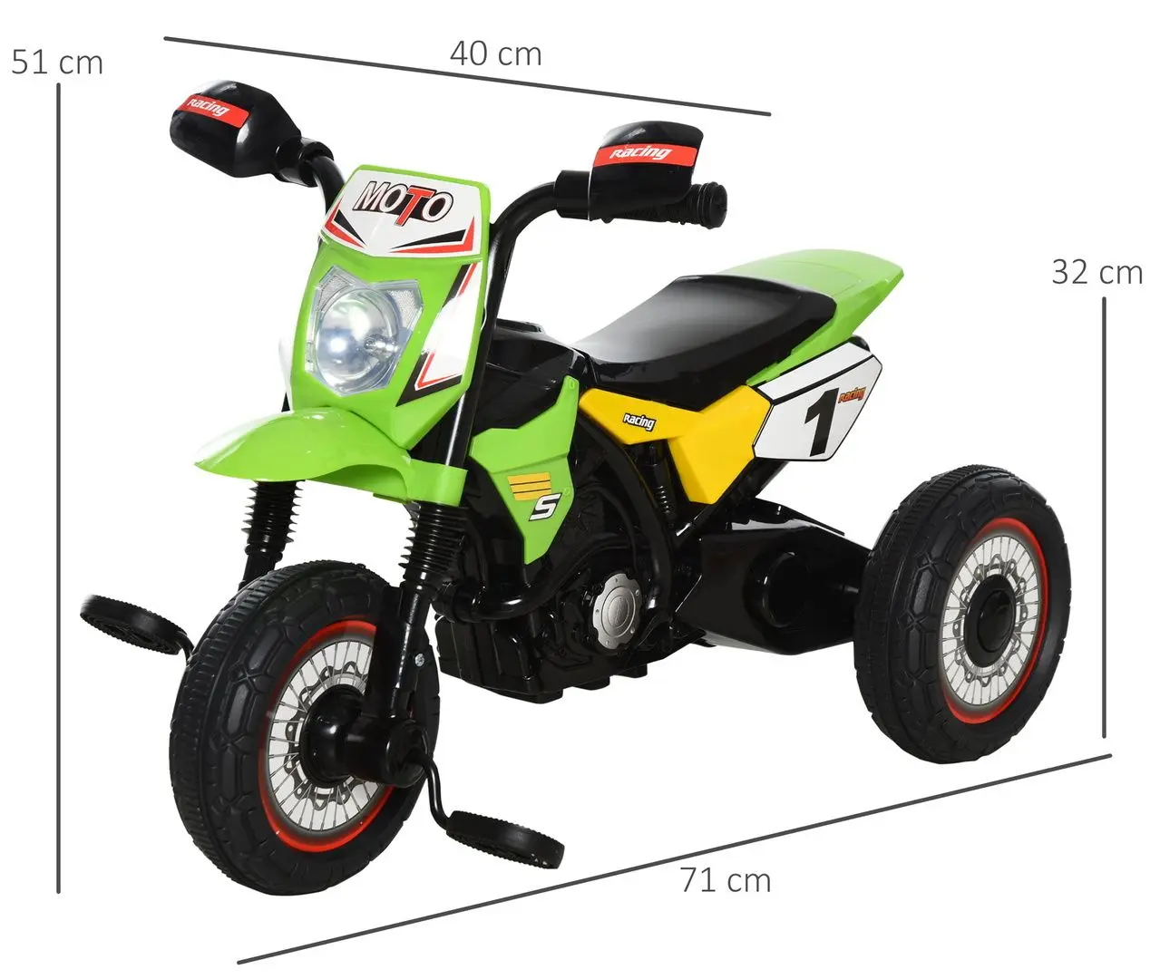 Tricicleta Homcom 370-095GN (Green)